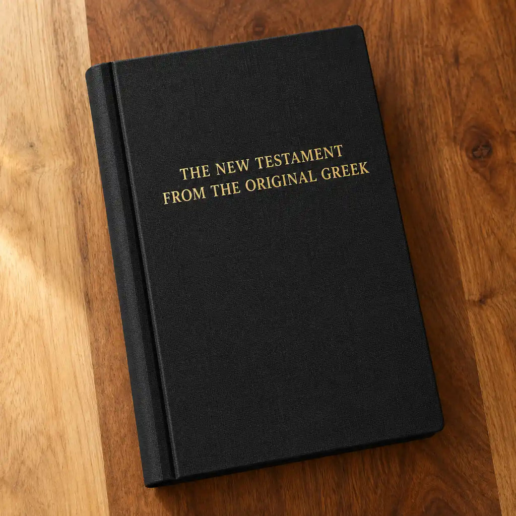 The physical New Testament book from the original Greek + 7 digital gifts